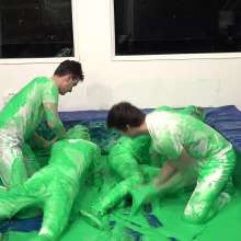 WamtasticUK: Band Members Photoshoot Ends up in Green Gunk Wrestle