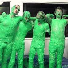 WamtasticUK: Band Members Photoshoot Ends up in Green Gunk Wrestle