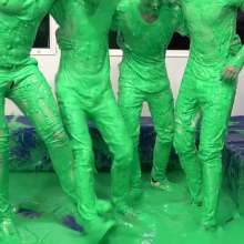 WamtasticUK: Band Members Photoshoot Ends up in Green Gunk Wrestle