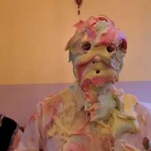 CustardFlanman: Custard Flanman Gets His Just Deserts!  (Woman Pies Man)