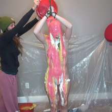 Jayce: Dixies Last Mess!  Nude, Tied, Pied and Slimed!