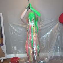 Jayce: Dixies Last Mess!  Nude, Tied, Pied and Slimed!