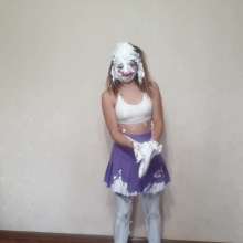 Top Messy Girls: Girl Clown All in Pies