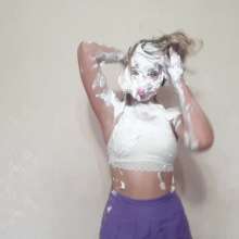 Top Messy Girls: Girl Clown All in Pies