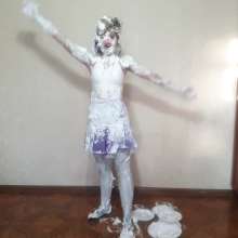 Top Messy Girls: Girl Clown All in Pies