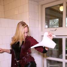 eileenvogel: W272 Eileen taking a bath in black disco jeans