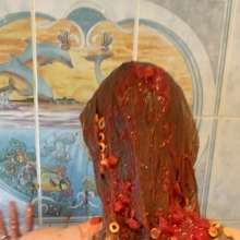 KatrinaMessyMilf: Me Katrina Getting Messy with Spaghetti and Tomatoes