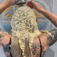KatrinaMessyMilf: Katrina Food Sploshing with Rice Pudding