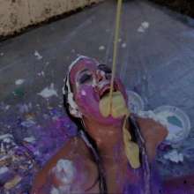 messyhot: Raunchy Roxxy Has a Dinosaur Birthday Cake