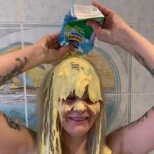 KatrinaMessyMilf: Sexy Milf Gets Messy with Custard