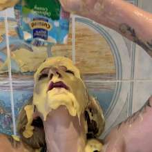 KatrinaMessyMilf: Sexy Milf Gets Messy with Custard