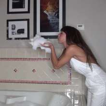 Jayce: Submerging in Mountain of Bubbles in "the" White Outfit