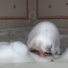 Jayce: Submerging in Mountain of Bubbles in "the" White Outfit