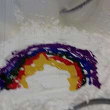 bigredk9: The Great Rainbow Shaving Cream Experience