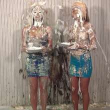 Anglefan: Emily enjoys tasting slime off Carrie's face