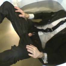 zave66: Wearing My Fitted 50's Style Suit in the Tub