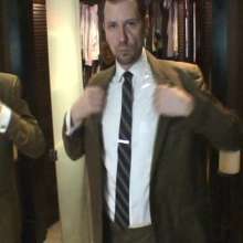 zave66: Wearing My Fitted 50's Style Suit in the Tub
