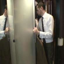 zave66: Wearing My Fitted 50's Style Suit in the Tub