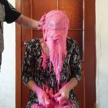 Top Messy Girls: Young Girl Gets Pink and Yellow Slime on Her Head