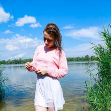 wet.look.me: Girl in White!  Discount 70% | Video Starts From 1.50$ | Wetlook.biz