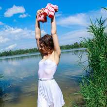 wet.look.me: Girl in White!  Discount 70% | Video Starts From 1.50$ | Wetlook.biz