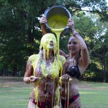 FunFilled Photography: Caley's Second Time Being Pied and Slimed by Kelly!