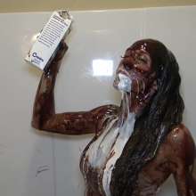 Jayce: Chocolate Milkshake Bikini Bath-Tits Out-Head Dunks 2 Cum