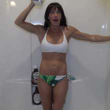 Jayce: Chocolate Milkshake Bikini Bath-Tits Out-Head Dunks 2 Cum