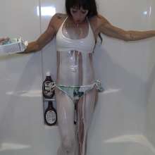 Jayce: Chocolate Milkshake Bikini Bath-Tits Out-Head Dunks 2 Cum