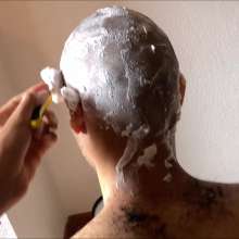 RevSlymsford: Daniel and Patrick: Shampoo, Shaving Cream, Hair Shave + BJ