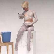 FOXY: Anna white clay covered