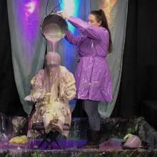 LiquidX: Janey Pied and Slimed in Maids Dress