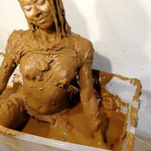 Kaydens: Kaydens Filthy Muddy White Crop Top Dunk