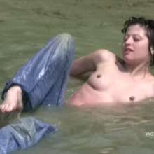 Genoll: Lola's Blue Jeans at Lake Nude Version