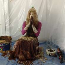 Wetlook Doll: Messy Quinceanera Dress