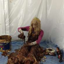 Wetlook Doll: Messy Quinceanera Dress