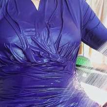 MadelineOasis: Elegant Blue Cocktail Dress Soaked on Deck II