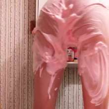 Missblueeyes7777: Pink Bootttyyy Splattttt