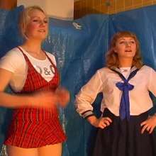 Alumi: Hot blonde Australians Jessy and Jordy in "Rock, Paper, Scissors, Pie!"