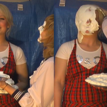 Alumi: Hot blonde Australians Jessy and Jordy in "Rock, Paper, Scissors, Pie!"
