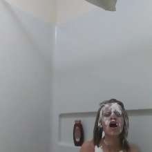 Missblueeyes7777: Scrub a Dub Dub Little Missblueeyes Gets Pied in the Tub
