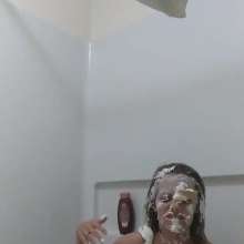 Missblueeyes7777: Scrub a Dub Dub Little Missblueeyes Gets Pied in the Tub