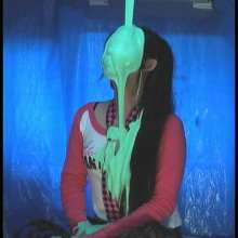 Alumi: Japanese teen slimed, stripped to underwear, then pied and slimed more!