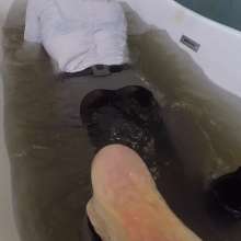 WetandMuddy: Video 67--Ice Cold Bath