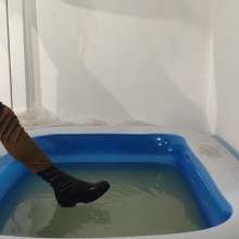 Wetlook Doll: Wet Long Boots and Dress
