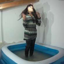 Wetlook Doll: Wet Long Boots and Dress