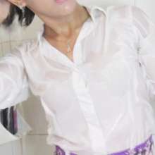 lovingmessy4you: Wetlook Shower White Shirt and Skirt (short Hair)