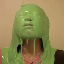 Alumi: Japanese model Mami liked being pied and slimed, and showing her feet