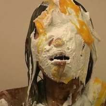 Alumi: Japanese model Mami liked being pied and slimed, and showing her feet