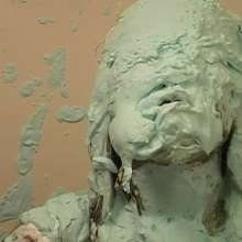 Alumi: Japanese model Mami liked being pied and slimed, and showing her feet